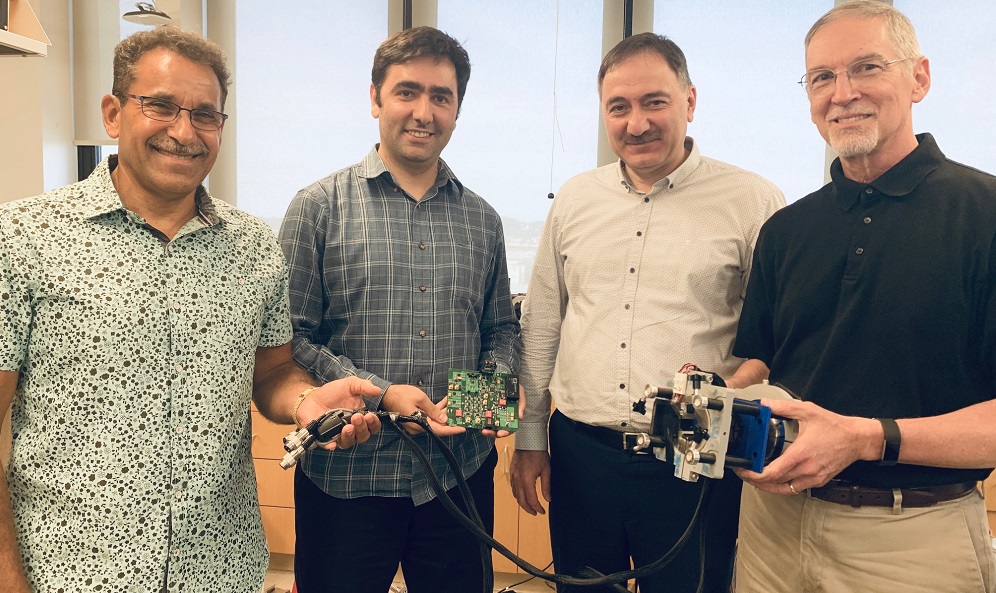 Active clamp research team in the Alternative Energy Laboratory at The University of Akron