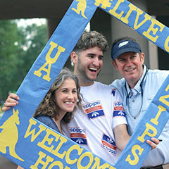 A student who received a scholarship