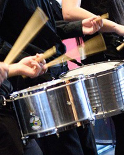 Samba percussion instrument used in the School of Music at The University of Akron