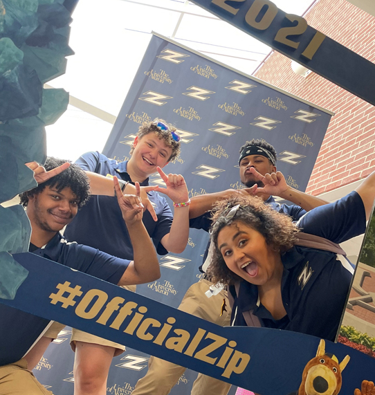 Orientation Leader staff with photo frame