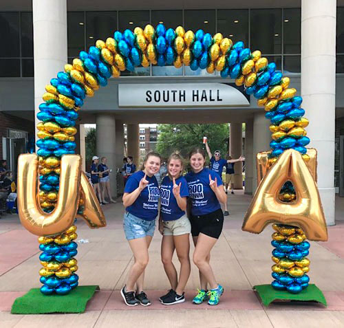 Students enjoying campus housing at the University of Akron